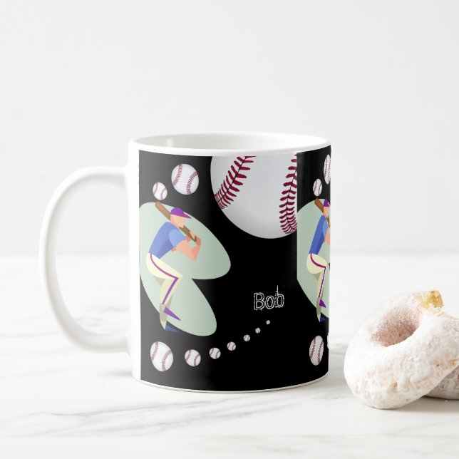 Baseball-Tasse Kaffeetasse (Mit Donut)