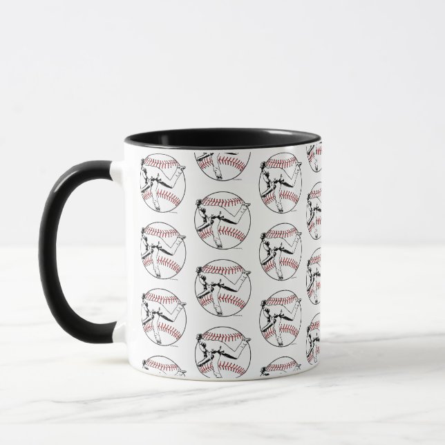 Baseball-Tasse. Tasse (Links)