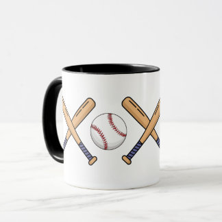 Baseball-Tasse – Vintage Baseballschläger und Ball Tasse