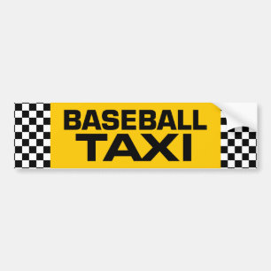 Baseball Taxi Autoaufkleber