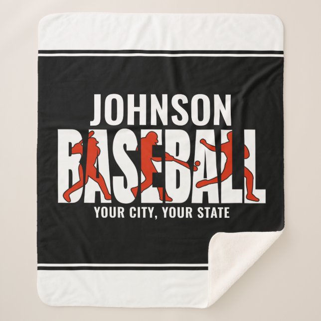 Baseball Team ADD NAME Champion Game Player Sherpadecke (Vorderseite)