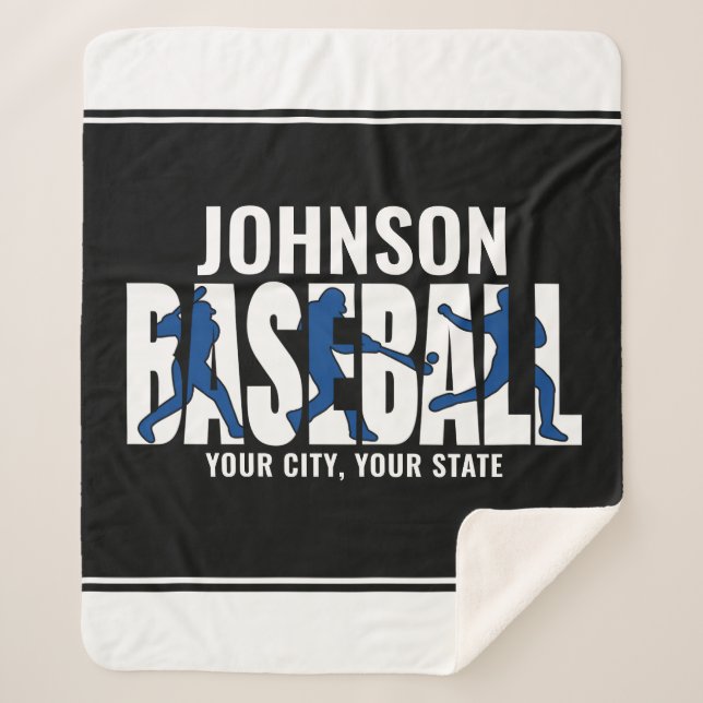 Baseball Team ADD NAME Champion Game Player Sherpadecke (Vorderseite)