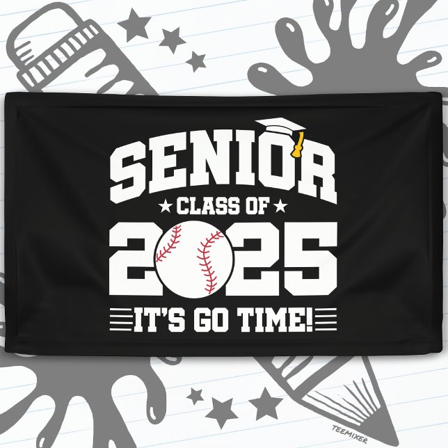 Baseball Team Class of 2025 Abschluss Senior 2025 Banner (Von Creator hochgeladen)