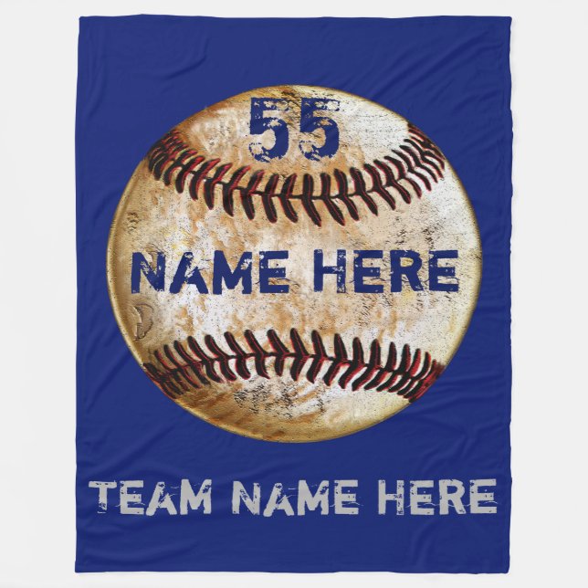 Baseball-Team-Geschenke Baseball-Wurfdecke Fleecedecke (Vorderseite)