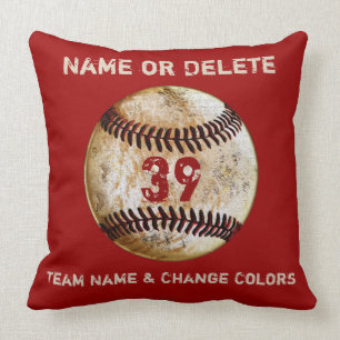 Baseball Team gibt Personalisierten TEXT und FARBE Kissen