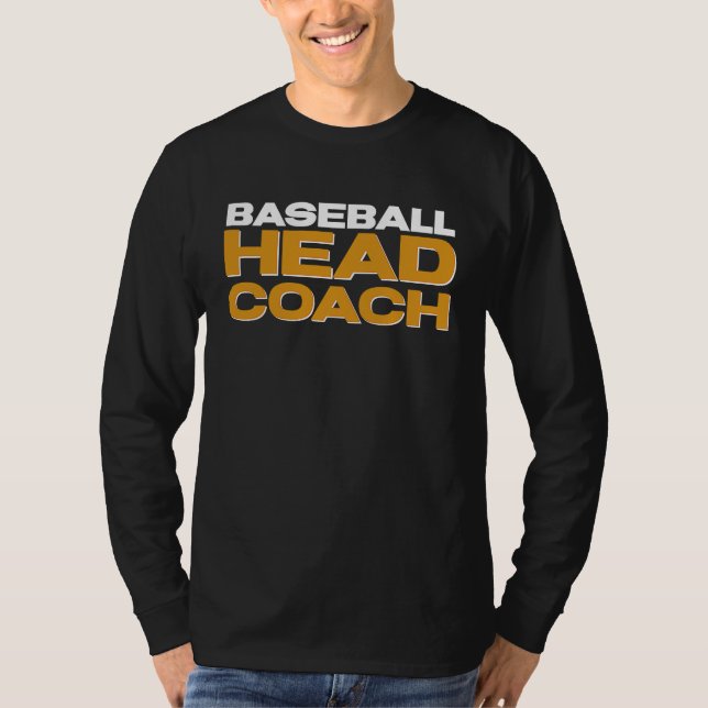 Baseball Team Head Coach T-Shirt (Vorderseite)