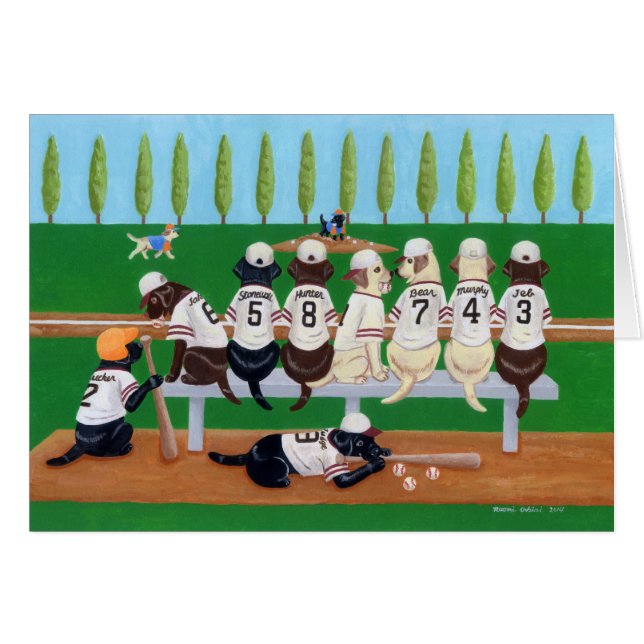 Baseball Team Labradors (Vorderseite (Horizontal))