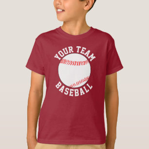 Baseball Team Name, Player & Jersey Nummer Sport T-Shirt