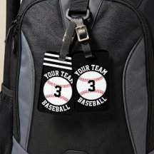 Baseball Team Name und Spielnummer Baseball Bag 