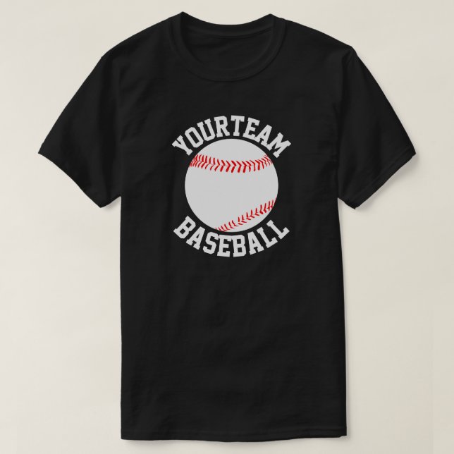 Baseball-Team, Player & Jersey-Nummer Männer-Shirt T-Shirt (Design vorne)