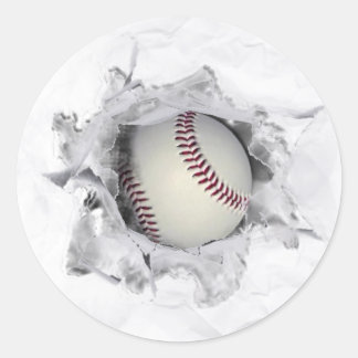 Baseball-Team Runder Aufkleber