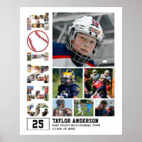 Baseball Team Senior Abschluss FotoCollage