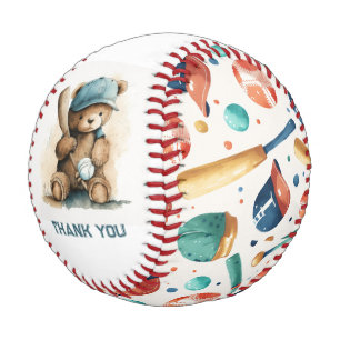 Baseball-Teddy-Bär-Sport-Baby-Shower-Mitgebringse Baseball