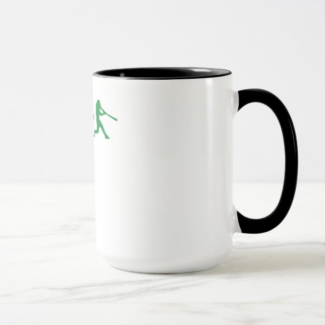 Baseball-Teig-Evolution (Grün) Tasse (Rechts)