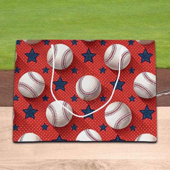 Baseball-Thema Große Geschenktüte (Von Creator hochgeladen)