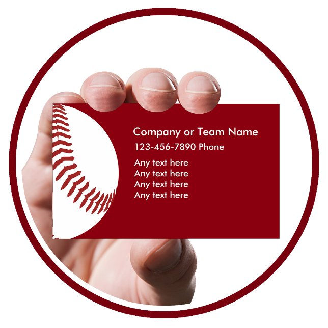 Baseball Theme Business Cards Visitenkarte (Von Creator hochgeladen)