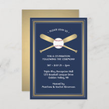 Baseball Theme Empfang & Party Details Gold