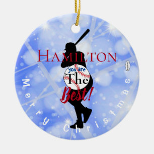 Baseball Theme Ornament HAMbWG