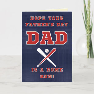 Baseball Theme Vatertag Card Karte