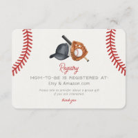 Baseball Theme Zuhause Run Baby Shooting Registry