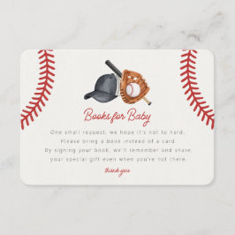 Baseball Theme Zuhause Run Books für Baby Insert