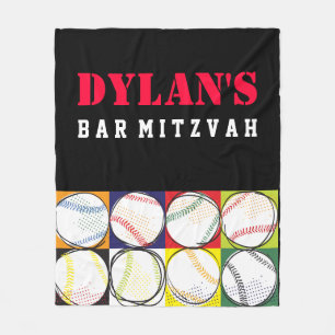 Baseball Themed Bar Mitzvah Nehmen Sie Zuhause Giv Fleecedecke