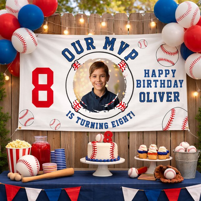 Baseball Themed Kindergeburtstag Foto Banner (Von Creator hochgeladen)