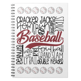 Baseball Themed Notizblock