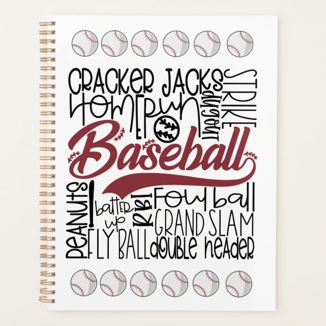 Baseball Themed Planer (Vorderseite)