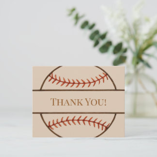 Baseball Themed Thank You Cards Mitteilungskarte