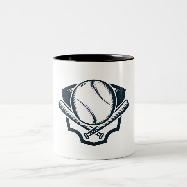 Baseball Themengeschenke für Jungen Zweifarbige Tasse (Mittel)