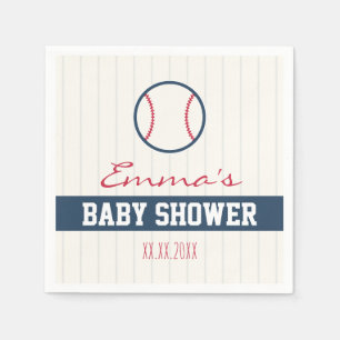 Baseball-themenorientierte Babyparty-Servietten Serviette