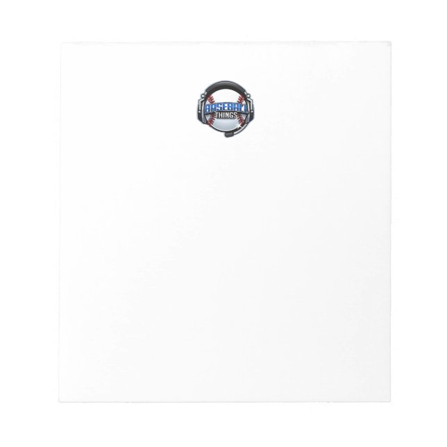 Baseball Things Scouting Notebook Notizblock (Vorderseite)