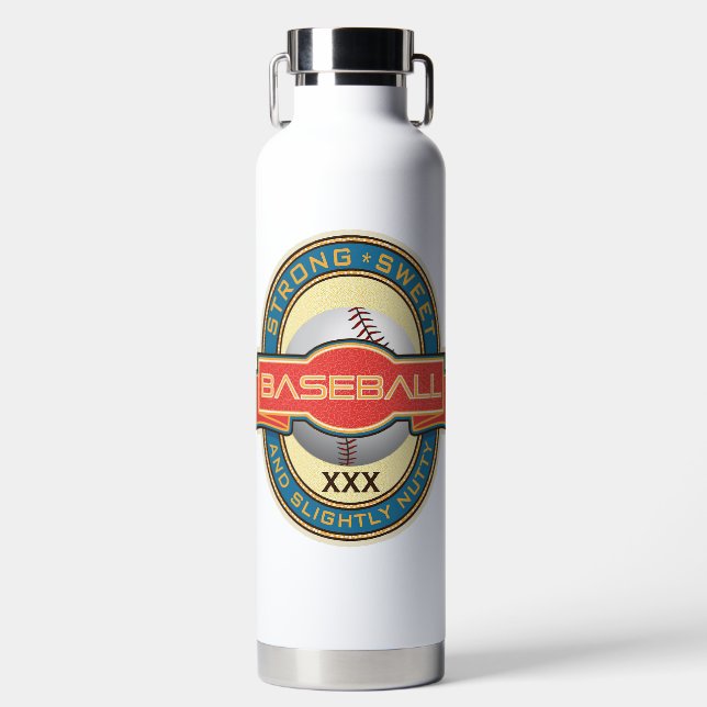 Baseball Thor Kupfer Vakuum Flasche (Vorderseite)