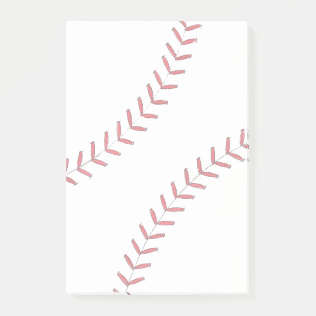 Baseball Threads Post-it Klebezettel (Vorderseite)