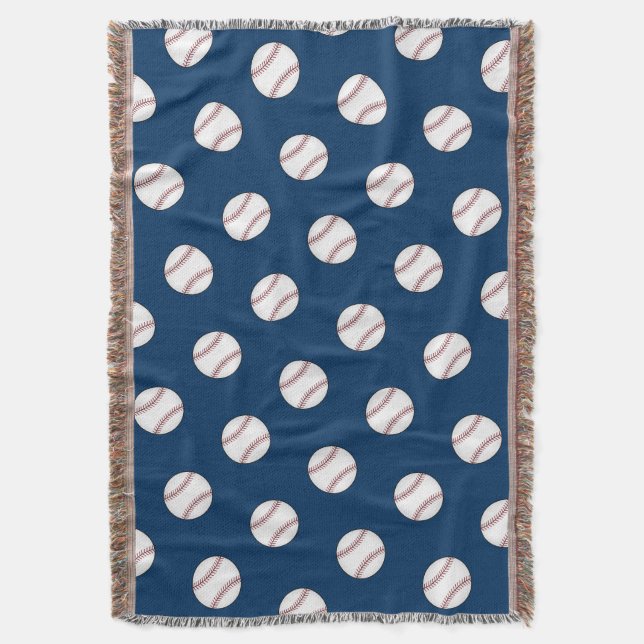 Baseball Throw Blanket Decke (Vorderseite Vertikal)