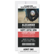 Baseball-Ticket Geburtstag