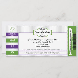 Baseball-Ticket Save the Date
