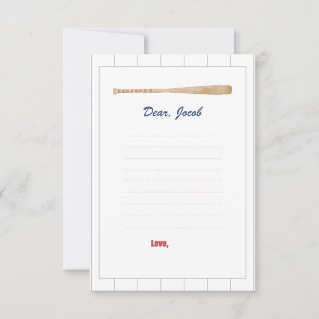 Baseball Time Kapselkarte Einladung (Vorderseite)