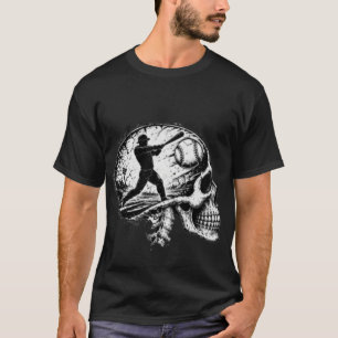 Baseball-Totenschädel-Schwung T-Shirt