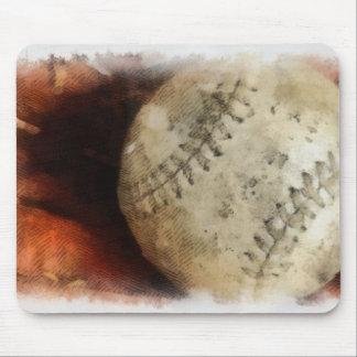 Baseball trägt - Fotografie-Softball - Ball zur Mousepad