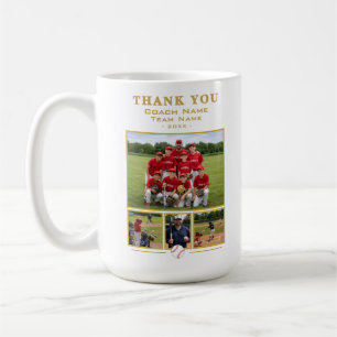 Baseball-Trainer Collage Team 4 Foto Danke Kaffeetasse