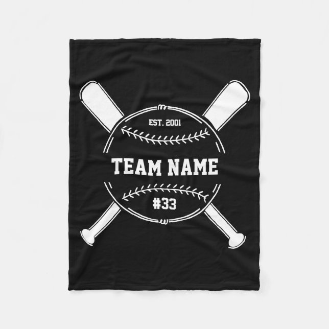 Baseball-Trainer Danke Team Ende der Saison Gesche Fleecedecke (Vorderseite)