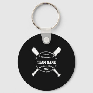 Baseball-Trainer Danke Team Ende der Saison Gesche Schlüsselanhänger