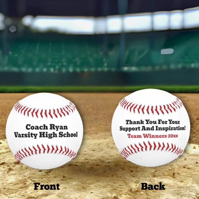 Baseball-Trainer Dankeschön Würdigung Baseball (Von Creator hochgeladen)