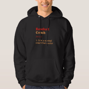 Baseball-Trainer-Definition Baseball-Spieler-Humo Hoodie