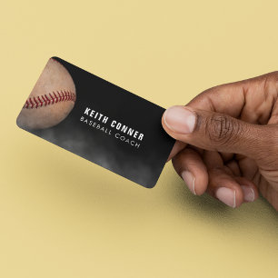 Baseball-Trainer-Inder Black  Visitenkarte