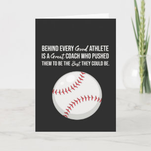 Baseball-Trainer-Karten Danke Bestes Aller Zeiten  Karte