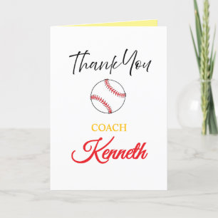 Baseball-Trainingskarte, Dankeschön-Karte Ankündigung