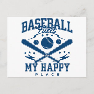 Baseball treibt meinen glücklichen Platz an Postkarte